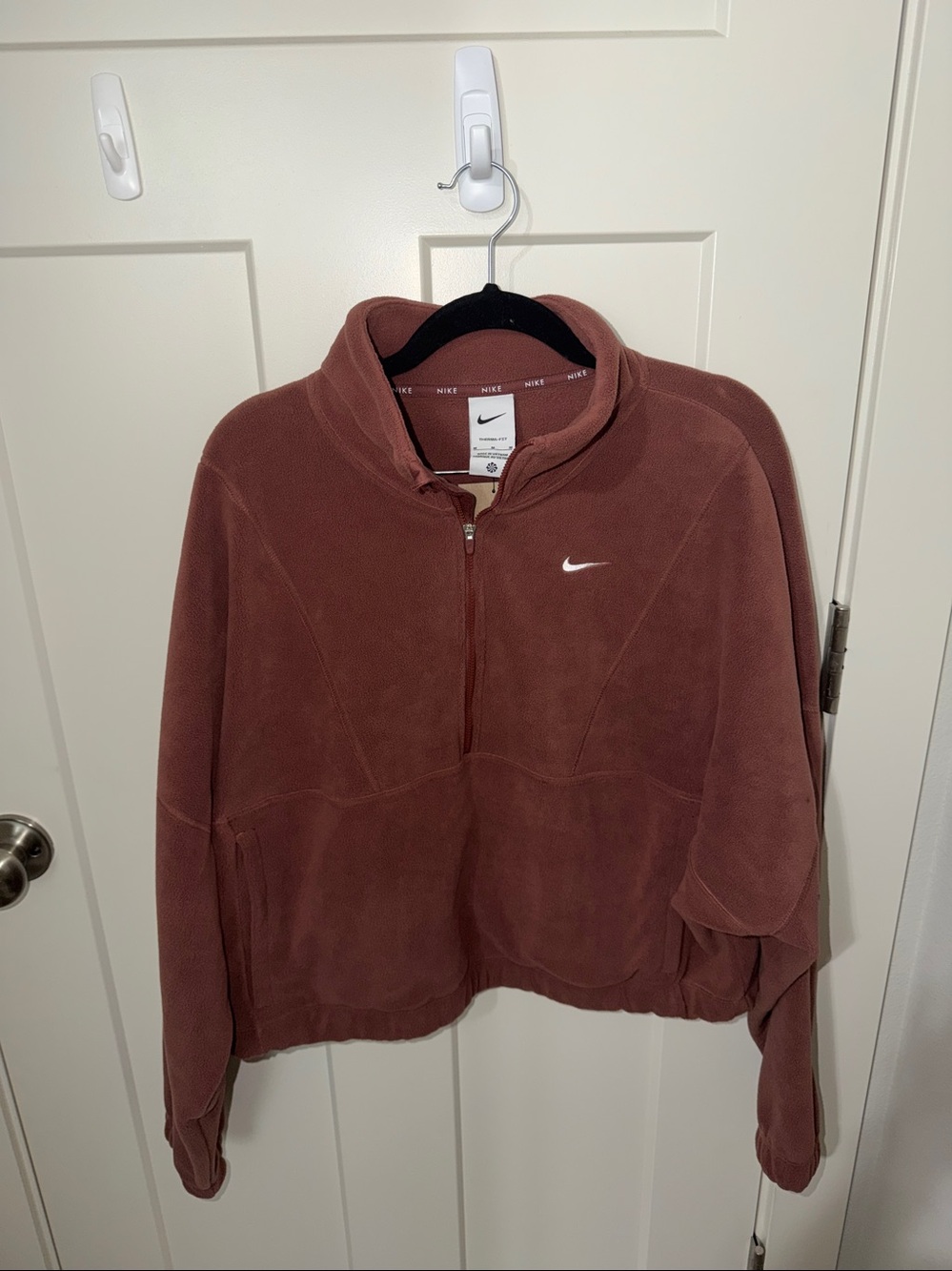 Nike One Women’s Therma-fit Green Half-Zip Fleece Pullover MS5